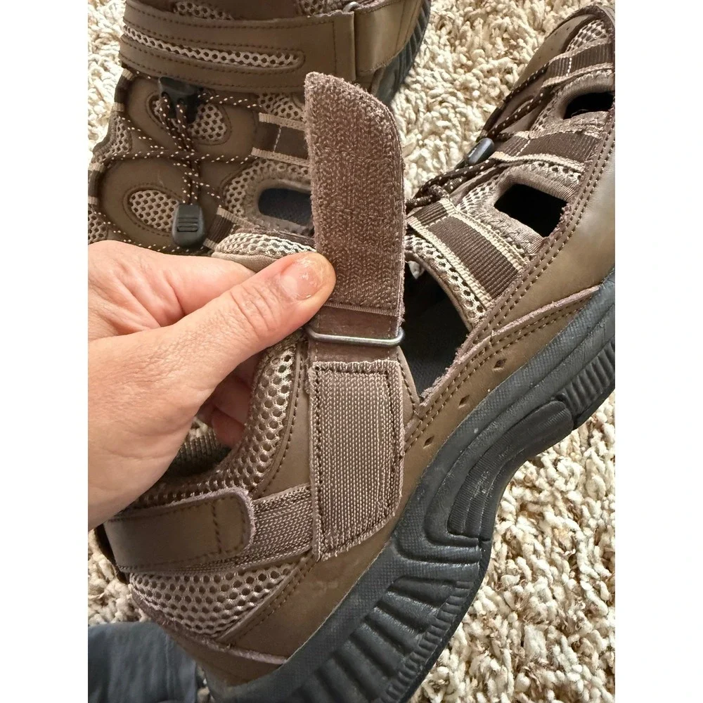 Orthofeet Men's Orthopedic Closed Toe Sandals Leather Comfort‎ Walking